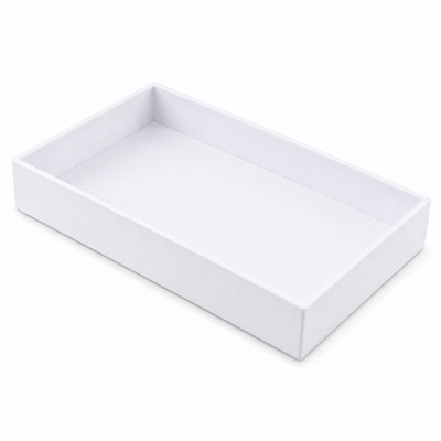 White Stackable Plastic Display Tray