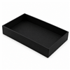 1-3P/ BK 2" H Standard Size Plastic Stackable Utility Tray