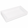 1-3P/WH  2" H Standard Size Plastic Stackable Utility Tray