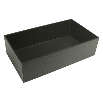 1-4/ BK  3"H Standard Size Utility Tray