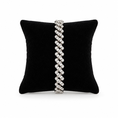 Black Velvet Bracelet and Bangle Display Pillow 3 x 3