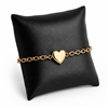 Small black faux leather pillow for watch and bracelet display