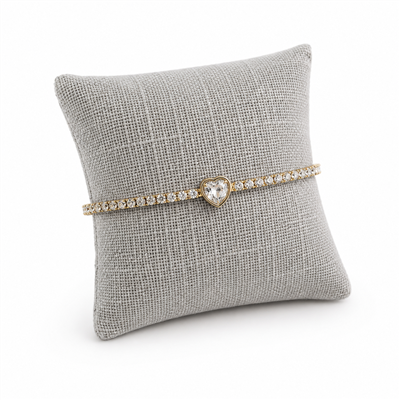 Soft linen pillow for watch and bracelet display