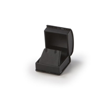 1602E/BK  BLACK  SATIN RIBBON EARRING BOX