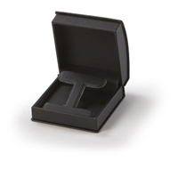 1605ET/BK Black Roll Top Large Earring Tree Box