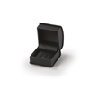 1611R/BK BLACK SATIN RIBBON RING CLIP BOX