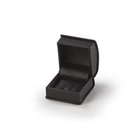1611R/BK BLACK SATIN RIBBON RING CLIP BOX