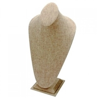 181N-N3 Burlap Necklace Display