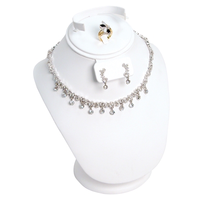 185-2L/W  Combination Neckform Stand-Necklace, Earring,Ring