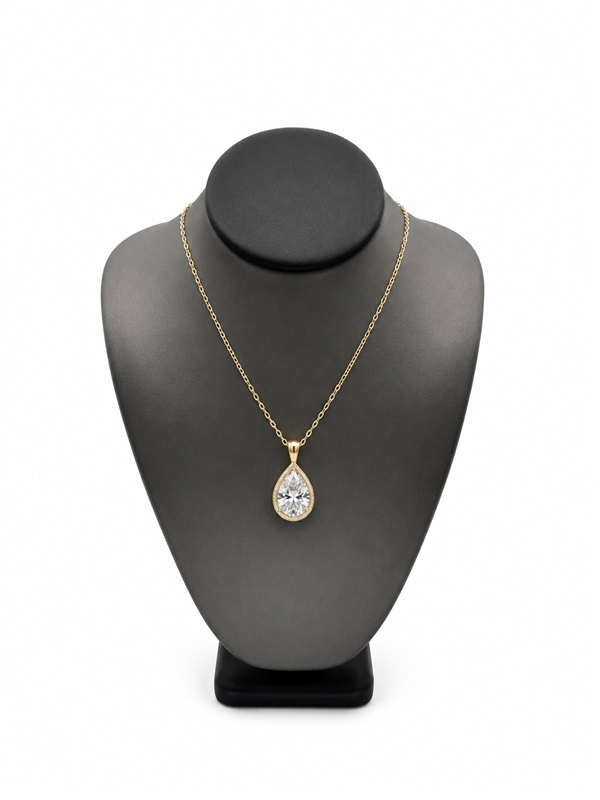 189-2L(87R) Steel Gray Leatherette Necklace Display Bust with Black Trim