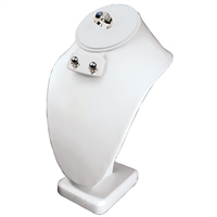 189-7BL/W  Combination Neckform Stand-Necklace, Earring, Ring