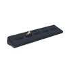 195L(BK)  5-SLOT Ring stand - Black faux leather