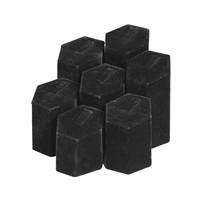 202/BK  Black Velvet Jewelry Ring Display Riser Set