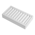 210L/WH  Bangle Tray White Faux Leather