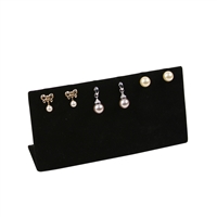 214-6/ BK  Black Velvet Jewelry Earring / Pendant Display Stand, Holds 3 Pairs