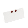 214-6L(WH) White Leatherette  Jewelry Earring / Pendant Display Stand, Holds 3 Pairs
