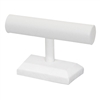 219L(W)  Single T-Bar Display White Leather