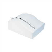 230-11L/WH  White Curve Bracelet Display