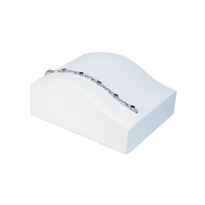 230-11L/WH  White Curve Bracelet Display