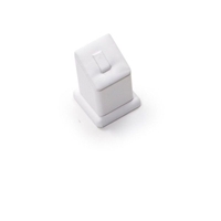 2372B /WH  LEATHERETTE RING STAND