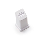 2373A/WH WHITE LEATHERETTE  RING STAND