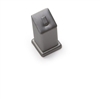 2373B /SV SILVER GRAY LEATHERETTE  RING STAND