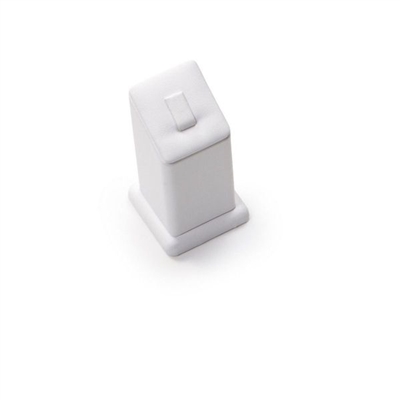 2373B/WH WHITE LEATHERETTE  RING STAND