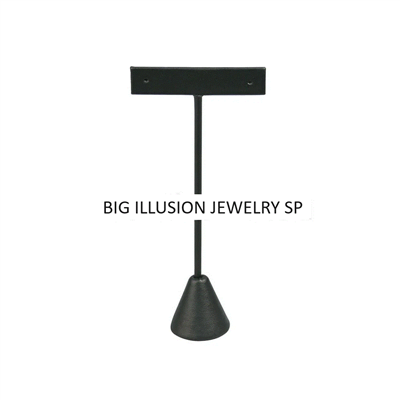 240-2L /BK  T Earring Stand Black