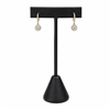 240-2L/BK Black Leather T-Bar Earring Display Stand