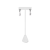 240-2L/WH  T Earring Stand White