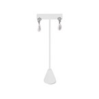 240-2L/WH  T Earring Stand White