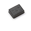 2432A / BK Five Clip Ring Stand Leatherette Display