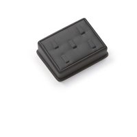 2432A / BK Five Clip Ring Stand Leatherette Display
