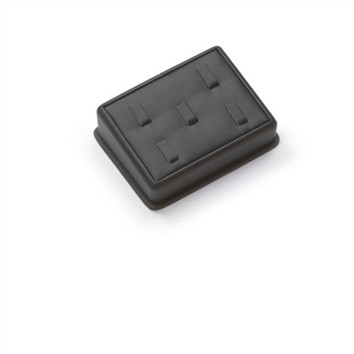 2432A / BK Five Clip Ring Stand Leatherette Display