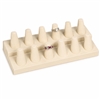 245-12Q/BE  Beige Suede Ring Display