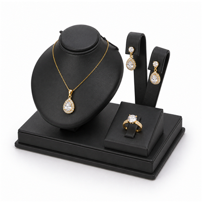 2457-A/BK BLACK PENDANT/EARRING/ RING DISPLAY