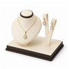 2457-B/CB  CHOCOLATE/BEIGE /EARRING/PENDANT