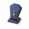 Navy Blue Leatherette Pendant Display Stand for Necklace and Pendant Presentation