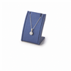 Small Navy Blue Leatherette Pendant Display Stand for Necklace and Pendant Presentation