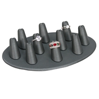 245A-10R/SG  Short Finger Oval Base Ring Display