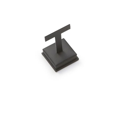 2477A/BK LEATHERETTE SHORT EARRING  STAND BLACK