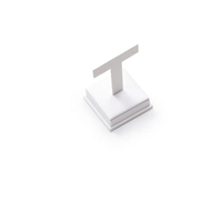 2477A/WH LEATHERETTE SHORT EARRING  STAND WHITE