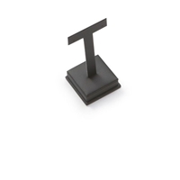 2477B/BK LEATHERETTE  EARRING  STAND BLACK