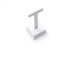 2477B/WH LEATHERETTE  EARRING  STAND WHITE