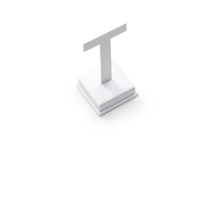 2477B/WH LEATHERETTE  EARRING  STAND WHITE