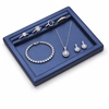 2498B/NV Navy Blue Leatherette Jewelry Display Counter Pad 9 7/8 x 8 1/4 Inches