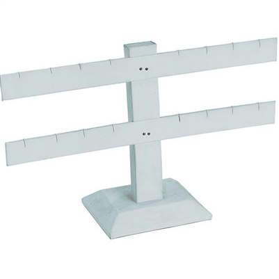 252-2L(WH) Earring Dual Bar