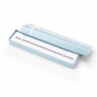 3116/MB Light Blue Bow-Tie Bracelet Gift Box with White Bow