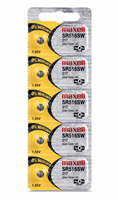Maxell 317 SR516SW 1.55V Silver Oxide Watch Battery 5 Pack