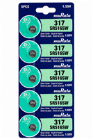 Sony muRata 317 SR516SW 1.55V Silver Oxide Watch Battery 5 Pack